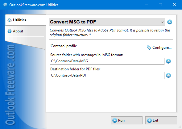 Convert MSG to PDF for Outlook 4.21 full