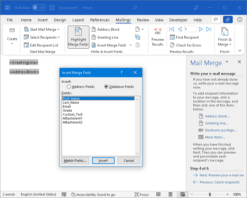 Mail merge from excel outlook freeware
