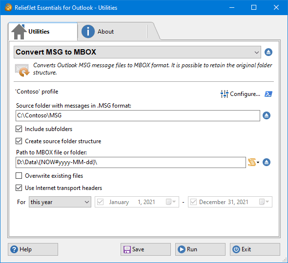 Конвертер MSG в MBOX