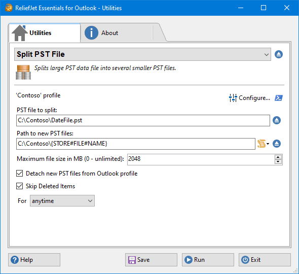 Advanced Split Outlook PST Tool