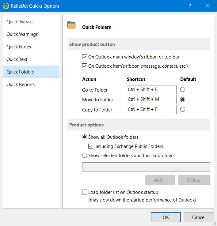 Move Emails Between Folders in Outlook Outlook Freeware