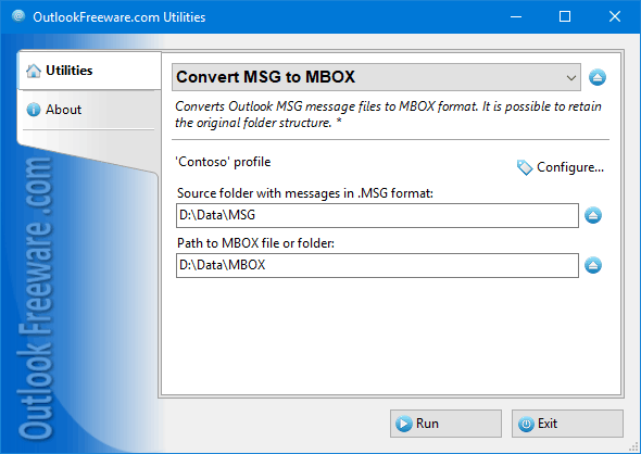 Convert MSG to MBOX