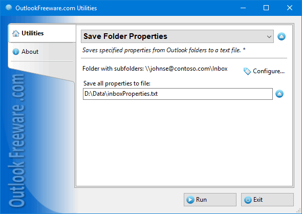 Save Folder Properties for Outlook