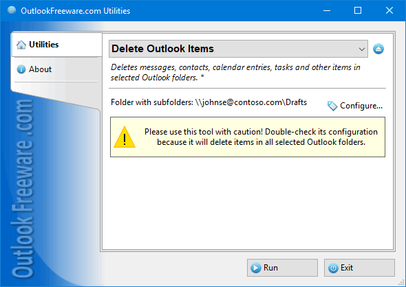 Delete Outlook Items