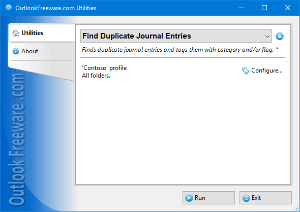 Find Duplicate Journal Entries for Outlook