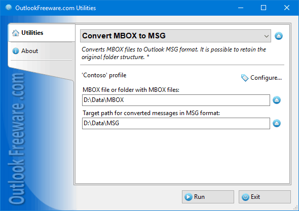 Convert MBOX to MSG for Outlook
