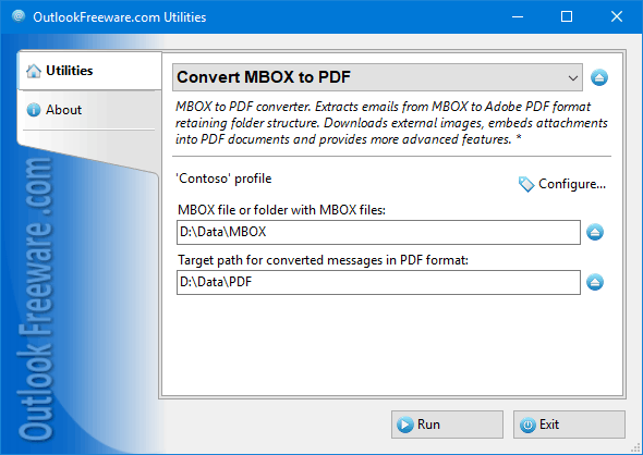 Convert MBOX to PDF for Outlook