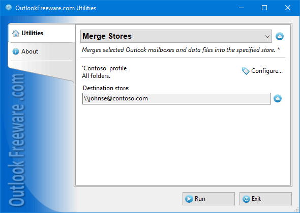 Merge Stores for Outlook